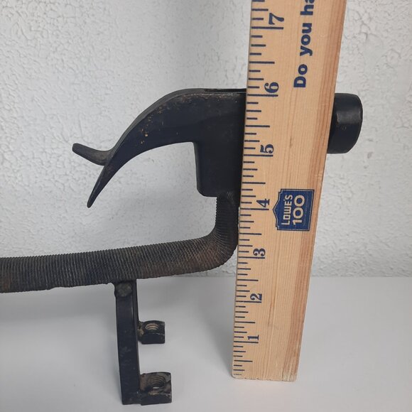 Welded Scrap Metal Dog Figurine Hammer Head Boot Scraper 15", 6" Tall UNIQUE VTG - Picture 3 of 10